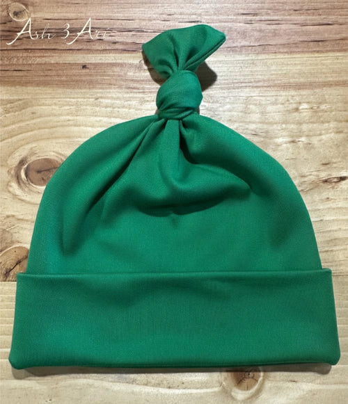 Top knotted beanie