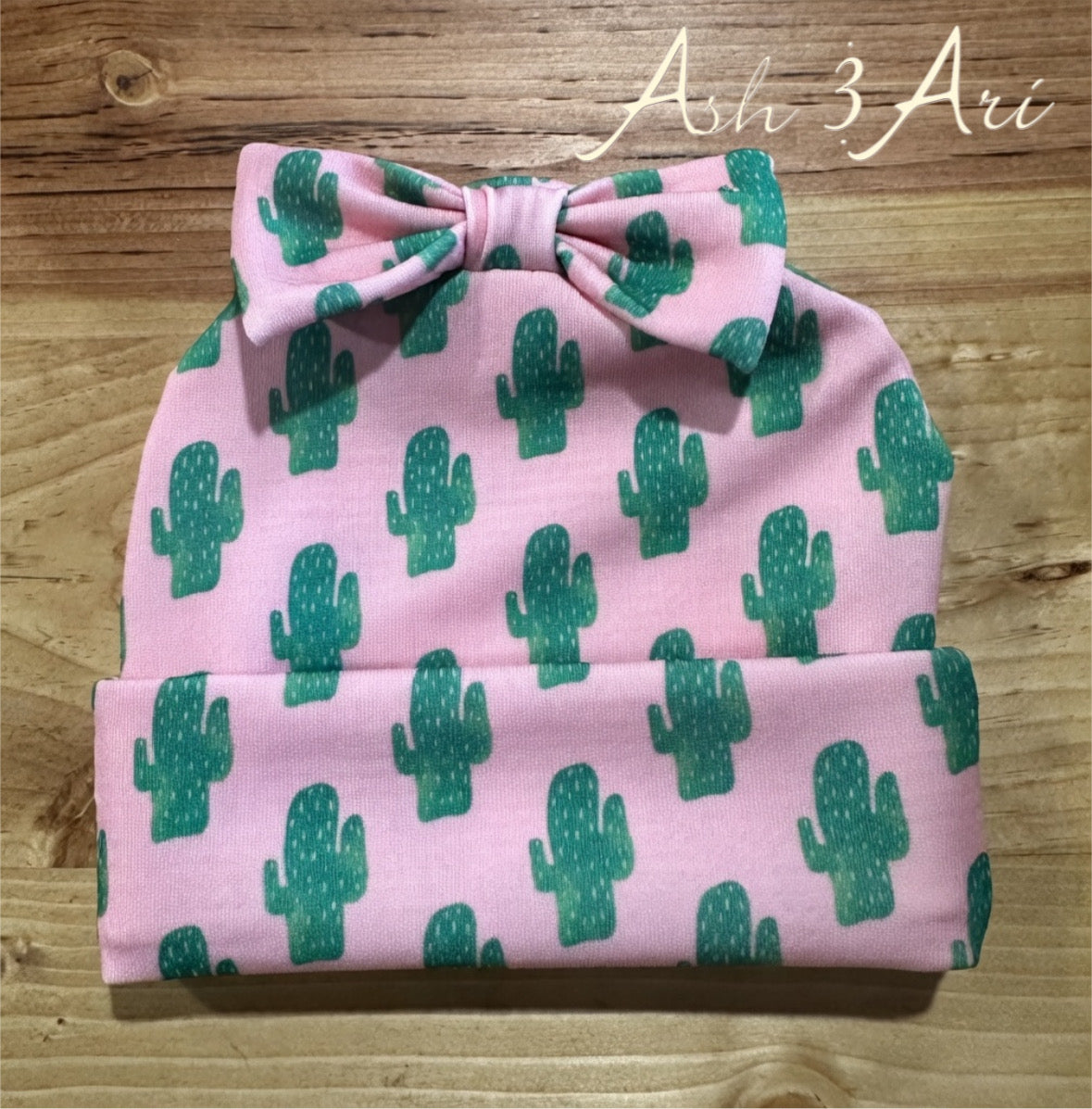 Bow top beanie