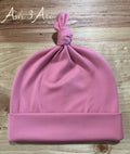 Top knotted beanie
