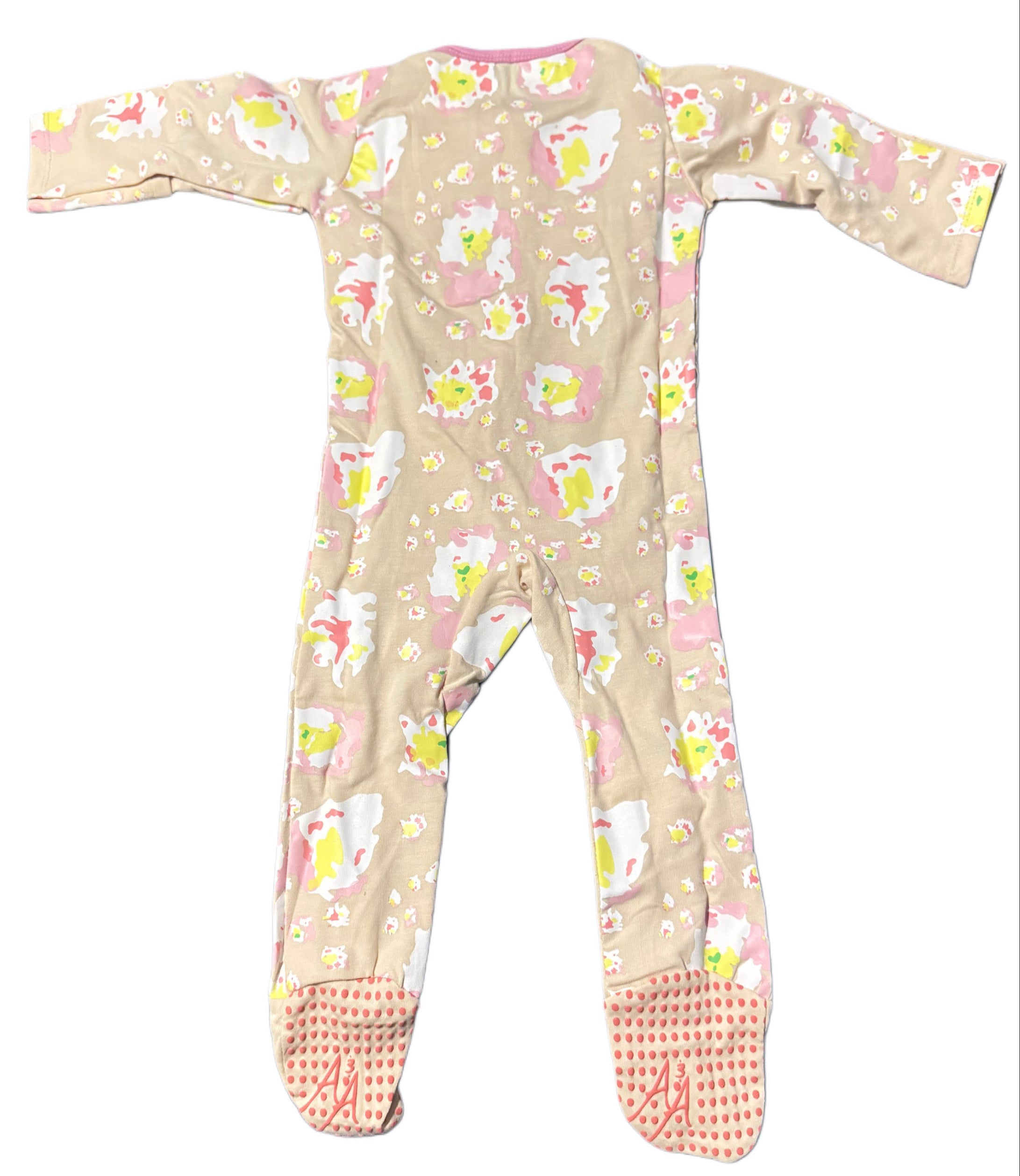 Two Way Zippered Footie Pretty In Rose